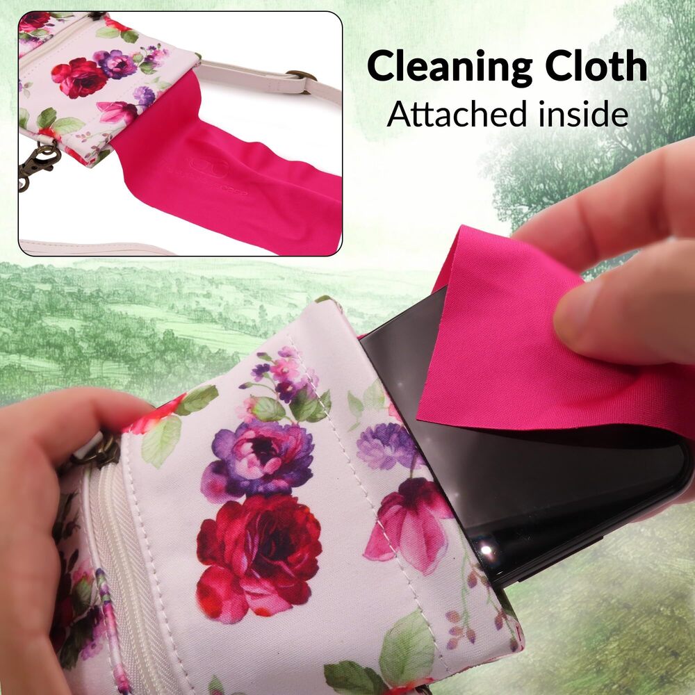 2137 Soft Sunglasses Case Squeeze Top | soft eyeglass case zippered pocket - Picture 6 of 6